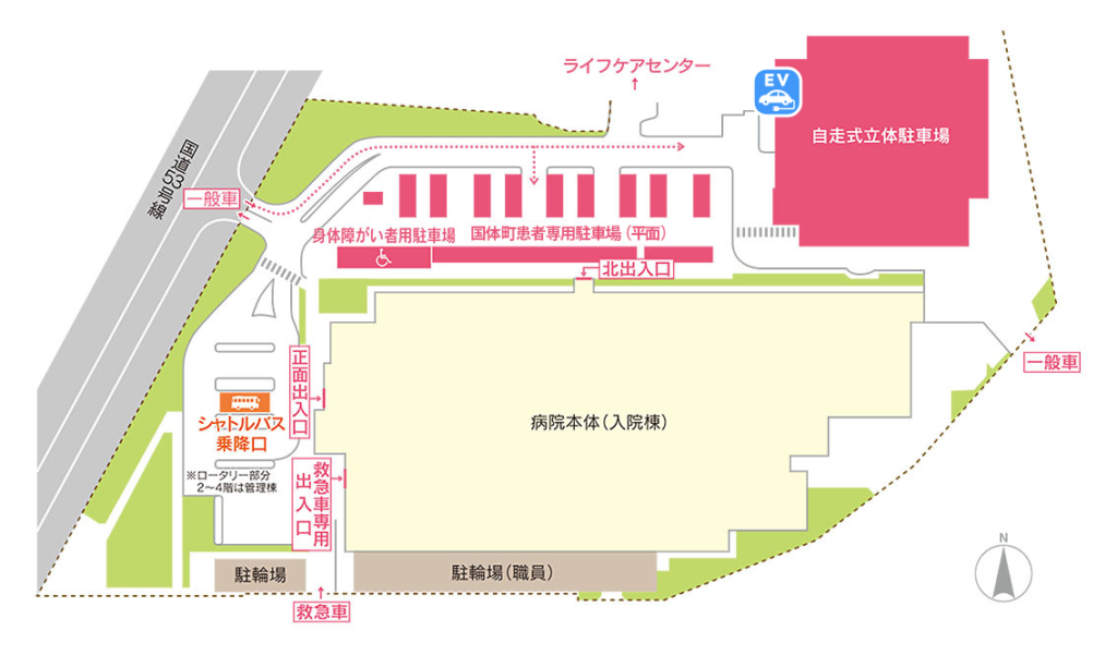 岡山済生会総合病院駐車場の詳細