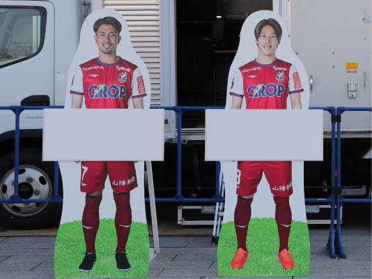 004：ファジアーノ岡山 選手パネルフォトスポット